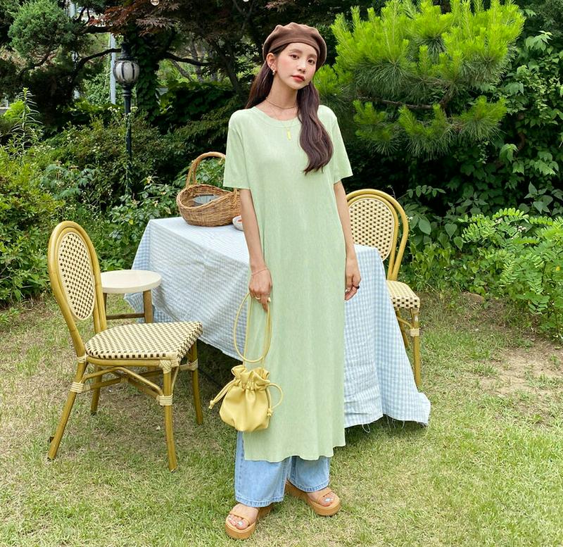 リンクルロングワンピース・全3色・t55997 レディース【ops】【韓国 ファッション ワンピース ロング ロングワンピース 