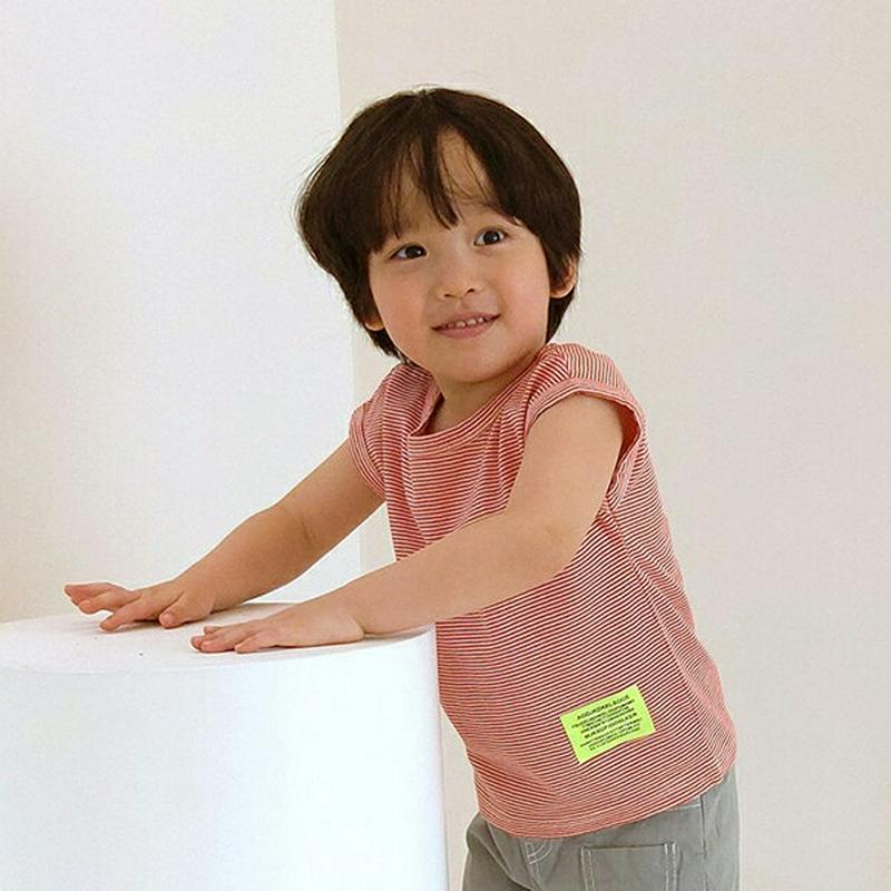 パッチポイントボーダーTシャツ・u03967 キッズ【3~8才】【tops】【トップス Tシャツ ボーダー 半袖 ショートスリー