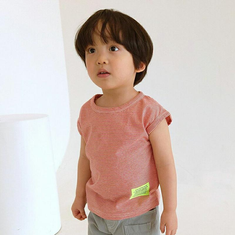 パッチポイントボーダーTシャツ・u03967 キッズ【3~8才】【tops】【トップス Tシャツ ボーダー 半袖 ショートスリー