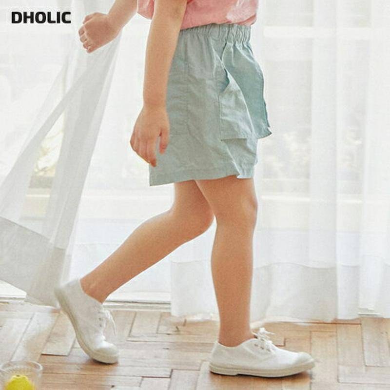 フラップポイントショートパンツ u03806・キッズ 【3~8才】【pt】【韓国 ファッション ボトムス パンツ ハーフ ショー