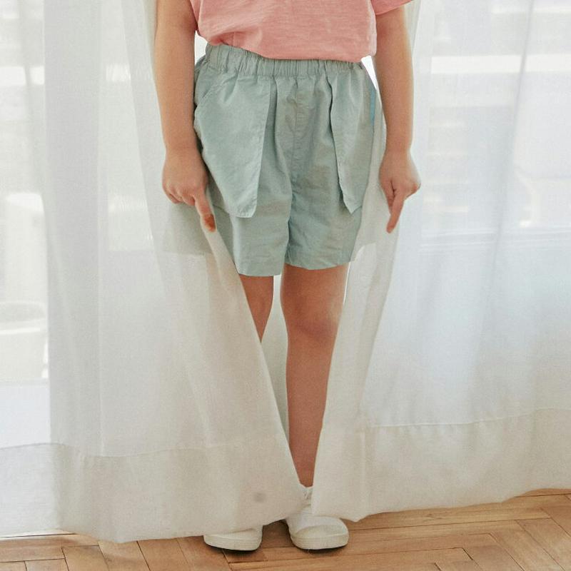 フラップポイントショートパンツ u03806・キッズ 【3~8才】【pt】【韓国 ファッション ボトムス パンツ ハーフ ショー