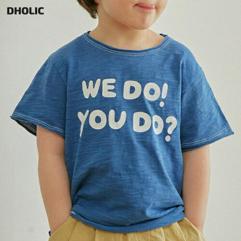 WE DO半袖Tシャツ u03796・キッズ 【3~8才】【tops】【韓国 ファッション トップス Tシャツ カットソー 半袖