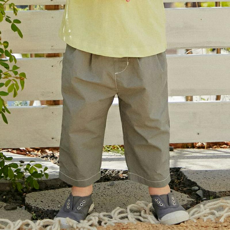 ステッチラインロングパンツ u03794・キッズ 【3~8才】【pt】【韓国 ファッション ボトムス パンツ ロング ストレート