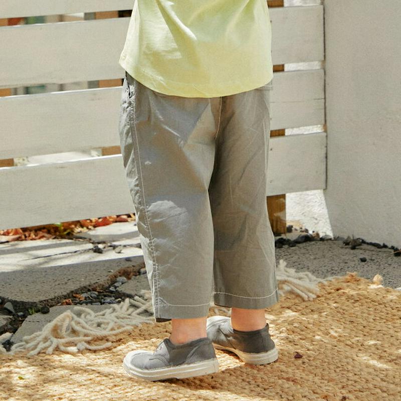ステッチラインロングパンツ u03794・キッズ 【3~8才】【pt】【韓国 ファッション ボトムス パンツ ロング ストレート