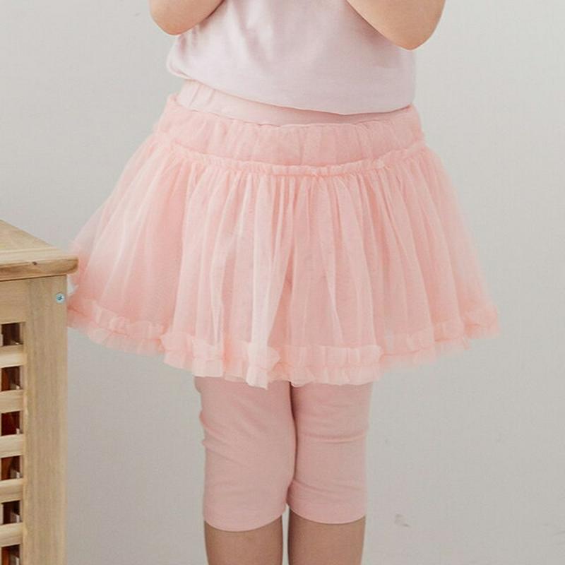 フリルチュールスカートレギンス p003549・キッズ 【3~8才】【pt】【韓国 ファッション ボトムス レギンス スカート 