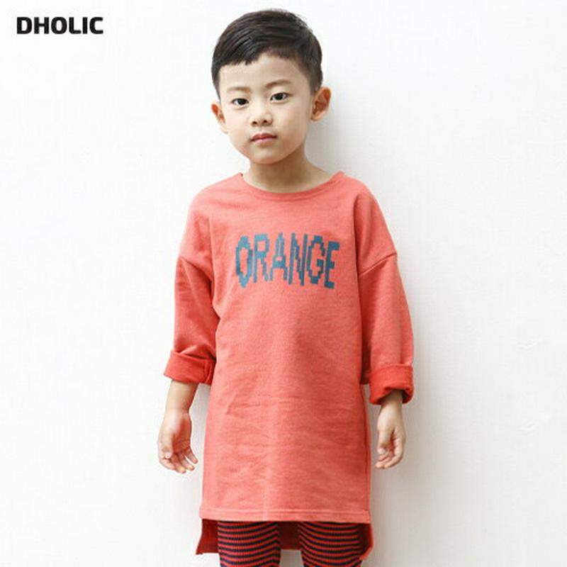 COLORSロングTシャツ p002668・キッズ 【3~8才】【tops】【韓国 ファッション トップス Tシャツ カットソー ラウンドネック 長袖 ルーズ ゆったり ドロップショルダー ロンT ロング 女の子 男の子 子供 子供服 小学生 ジュニア 春 秋】【KIDS】