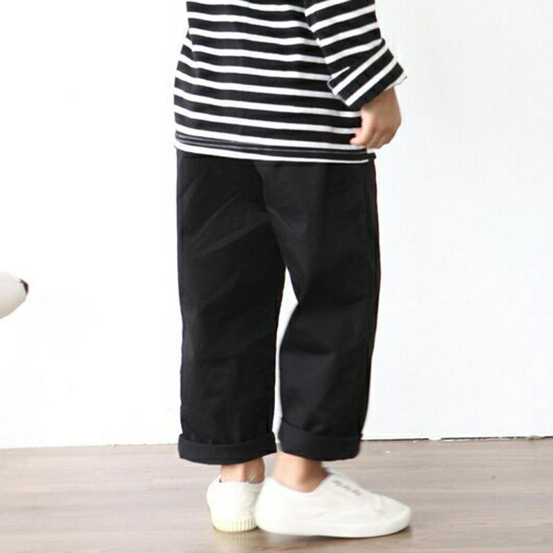 コットンカラーパンツ p002666・キッズ 【3~8才】【pt】【韓国 ファッション ボトムス パンツ ロング ストレート スリム 細身 無地 コットン100 女の子 男の子 子供 子供服 小学生 ジュニア 夏】【KIDS】