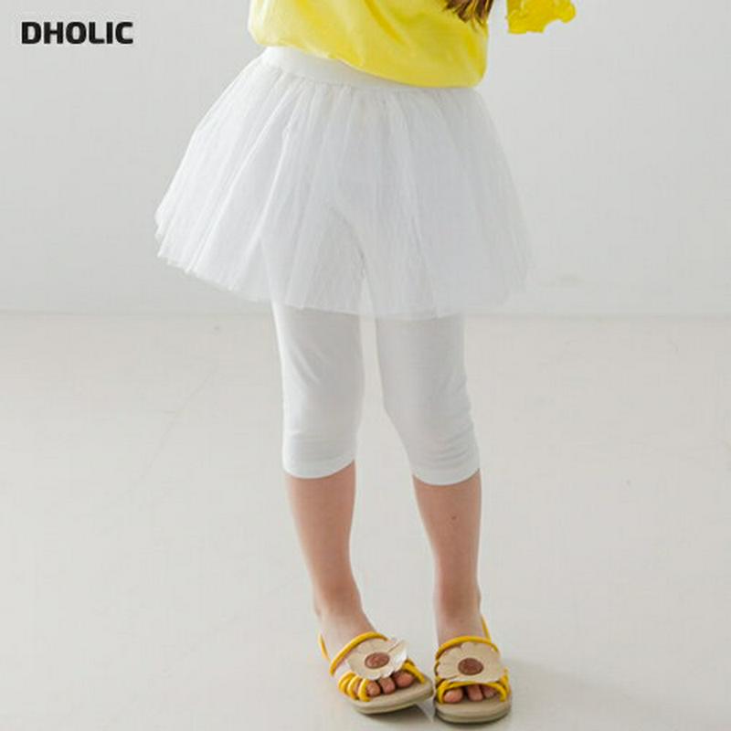 ダイヤチュールスカートレギンス p003650・キッズ 【3~8才】【pt】【韓国 ファッション ボトムス レギンス スカート 