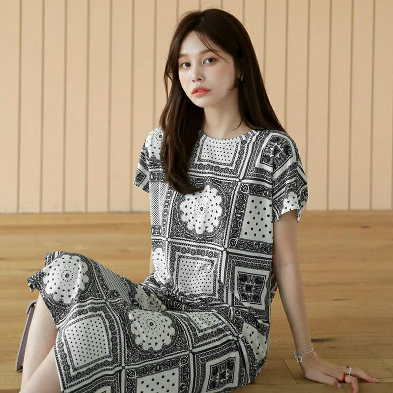 【新作10%OFF】バックリボンペイズリーワンピース・全3色・b62929 レディース【ops】【韓国 ファッション ワンピース