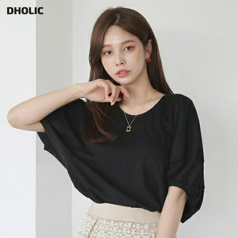 【新作10%OFF】ドルマンパフTシャツ・全3色・t63002 レディース【tops】【韓国 ファッション トップス Tシャツ 