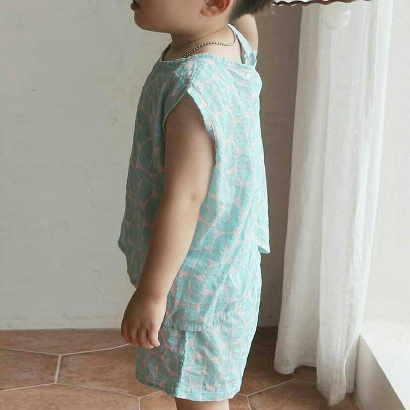 【新作10%OFF】サークルパターン上下SET・u04009 キッズ【3~8才】【set】【セットアップ setup トップス 