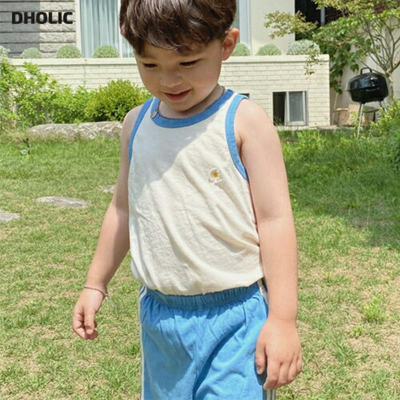 【新作10%OFF】デイジーポイントタンクトップ&パンツSET・u04019 キッズ【3~8才】【set】【セットアップ set