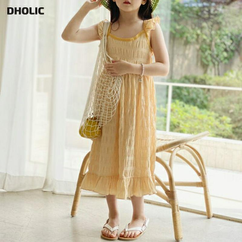 【新作10%OFF】リンクルキャミソールワンピース・u04011 キッズ【3~8才】【ops】【ワンピース ロング ロングワンピ