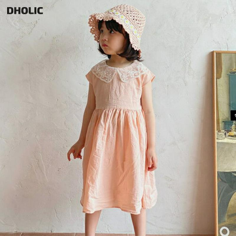 【新作10%OFF】レースカラースリーブレスワンピース・u04004 キッズ【3~8才】【ops】【ワンピース ミディ丈 ミディ