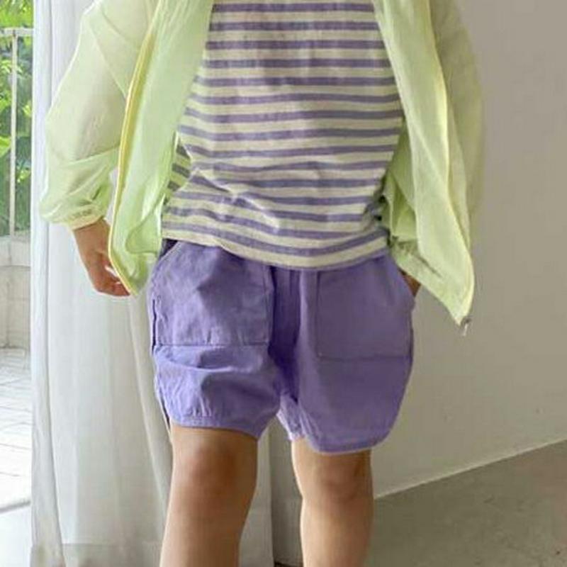 【新作10%OFF】4COLORSカラーショートパンツ・u04002 キッズ【3~8才】【pt】【ショートパンツ パンツ 短パン