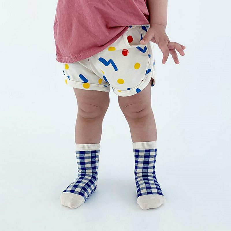 【新作10%OFF】クレヨン風プリントパンツ・u03830 キッズ【3~8才】【pt】【パンツ ズボン ショートパンツ 短パン 