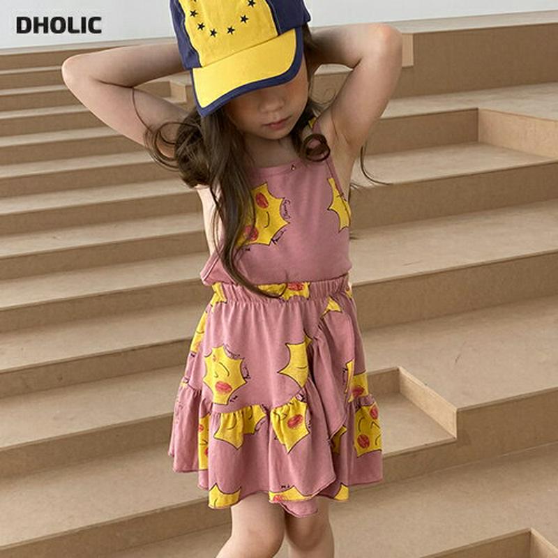 【新作10%OFF】sunnyキャミ&スカートSET u03919・キッズ 【3~8才】【SET】【韓国 ファッション セットア