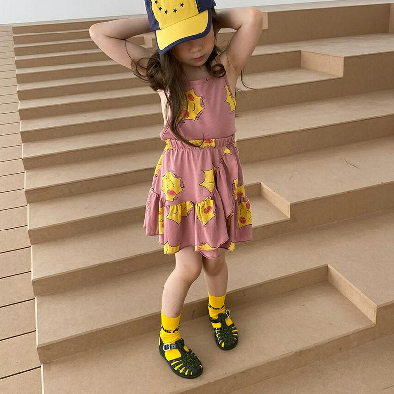 【新作10%OFF】sunnyキャミ&スカートSET u03919・キッズ 【3~8才】【SET】【韓国 ファッション セットア