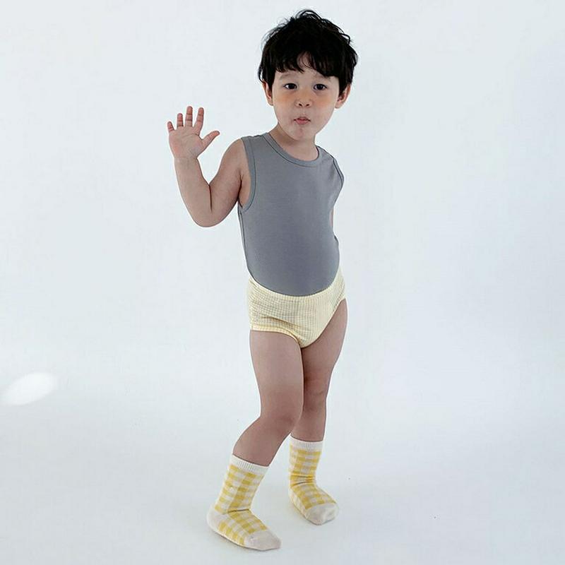 【新作10%OFF】タンクトップ&チェックショーツSET・u03808 キッズ【3~8才】【uw】【セット set トップス タ