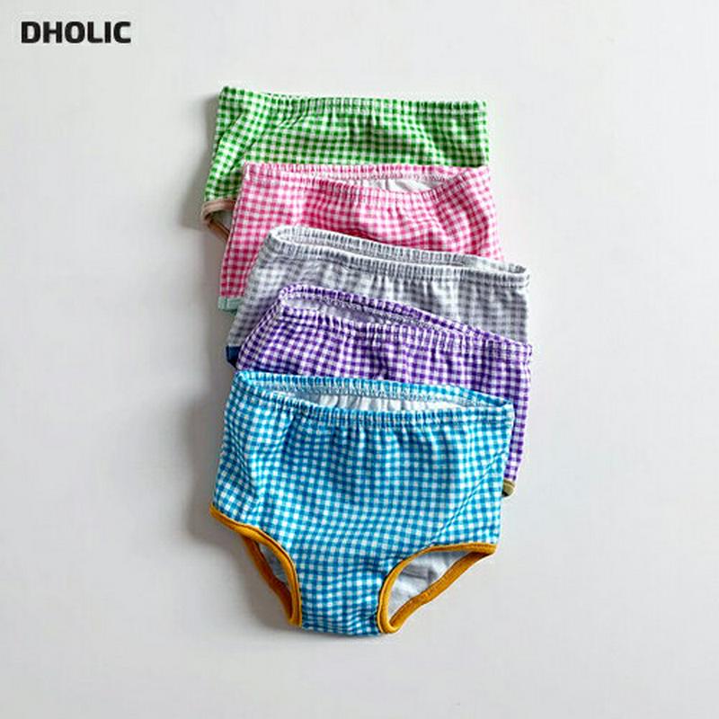 【新作10%OFF】チェック柄ショーツ5SET・u03841 キッズ【3~8才】【uw】【ショーツ パンツ チェック柄 ギンガム