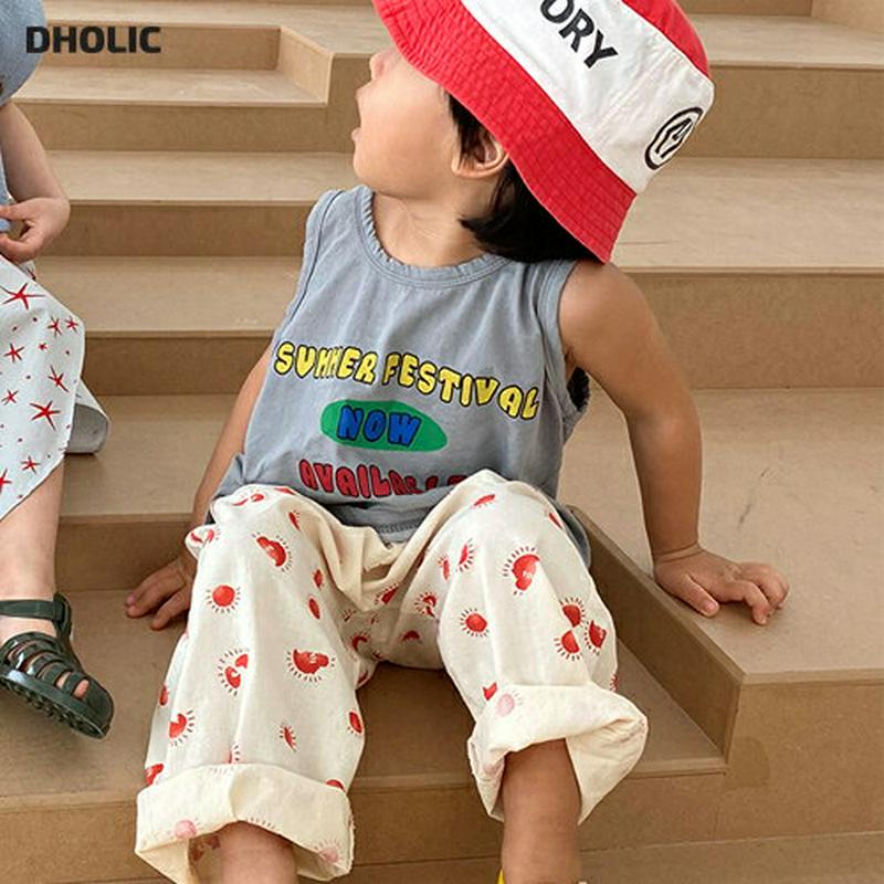 【新作10%OFF】Summer festivalタンクトップ u03881・キッズ 【3~8才】【tops】【韓国 ファッショ