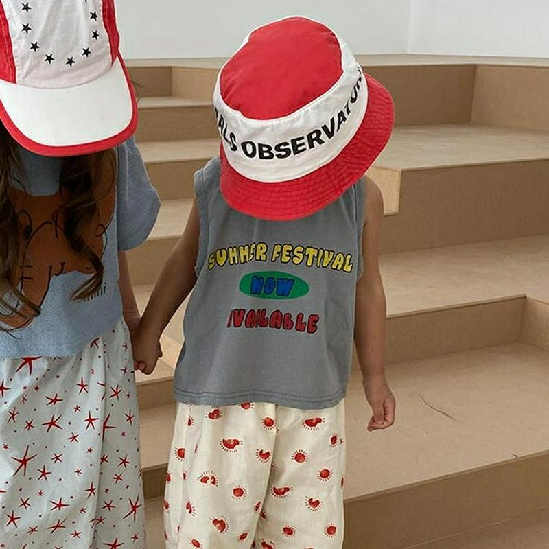 【新作10%OFF】Summer festivalタンクトップ u03881・キッズ 【3~8才】【tops】【韓国 ファッショ