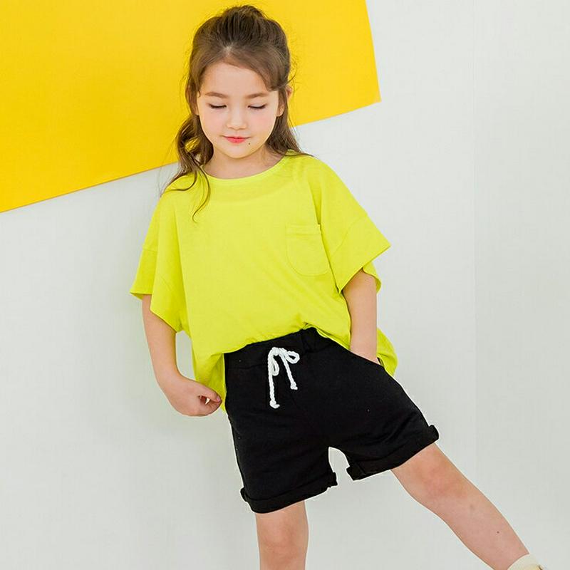 【新作10%OFF】ポケットボクシーTシャツSET(ライム)・p003851 キッズ【3~8才】【set】【トップス Tシャツ 