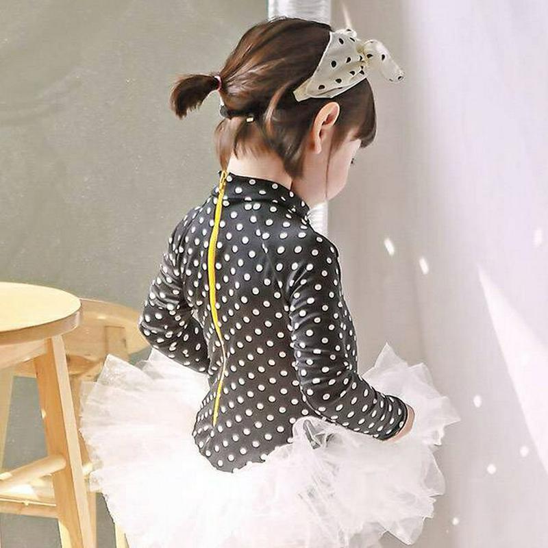 ドットチュールスカート水着 p003779・キッズ 【3~8才】【bw】【韓国 ファッション 水着 ラッシュガード スイムウェア 水遊び プール 海 日焼け防止 日除け スカート水着 チュール 速乾 長袖 ドット チュール 子供 子供服 小学生 ジュニア 夏】【KIDS】