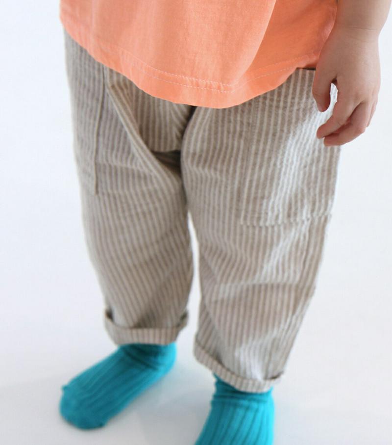 【新作10%OFF】サイドポケットストライプパンツ u02932-2・キッズ 【3~8才】【pt】【韓国 ファッション ボトムス