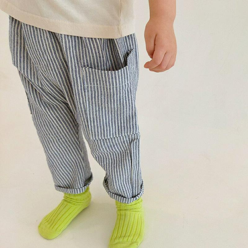 【新作10%OFF】サイドポケットストライプパンツ u02932-2・キッズ 【3~8才】【pt】【韓国 ファッション ボトムス