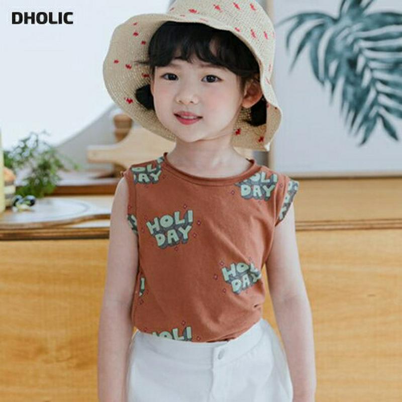 【新作10%OFF】HOLIDAYスリーブレス u03812・キッズ 【3~8才】【tops】【韓国 ファッション トップス T