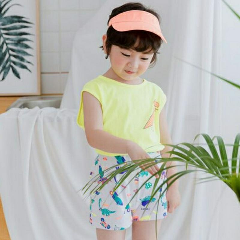 【新作10%OFF】dinosaurプリント上下SET u03804・キッズ 【3~8才】【SET】【韓国 ファッション 上下セ