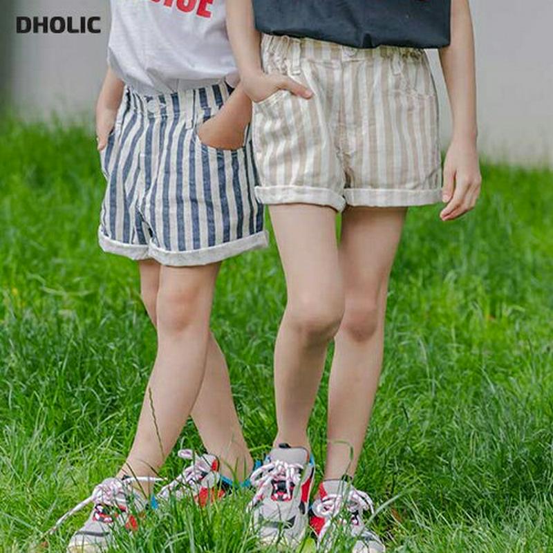 【新作10%OFF】ストライプ柄ショートパンツ u03757・キッズ 【3~8才】【pt】【韓国 ファッション ボトムス パンツ