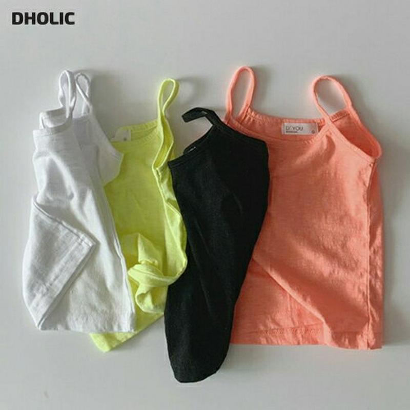 【新作10%OFF】4COLORSキャミソール u03735・キッズ 【3~8才】【tops】【韓国 ファッション トップス T
