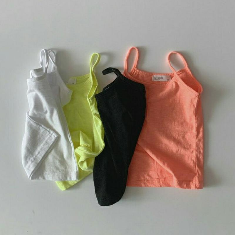 【新作10%OFF】4COLORSキャミソール u03735・キッズ 【3~8才】【tops】【韓国 ファッション トップス T