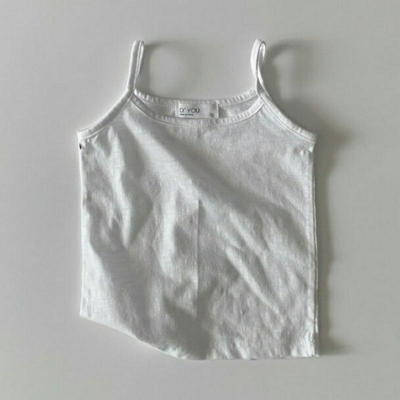 【新作10%OFF】4COLORSキャミソール u03735・キッズ 【3~8才】【tops】【韓国 ファッション トップス T