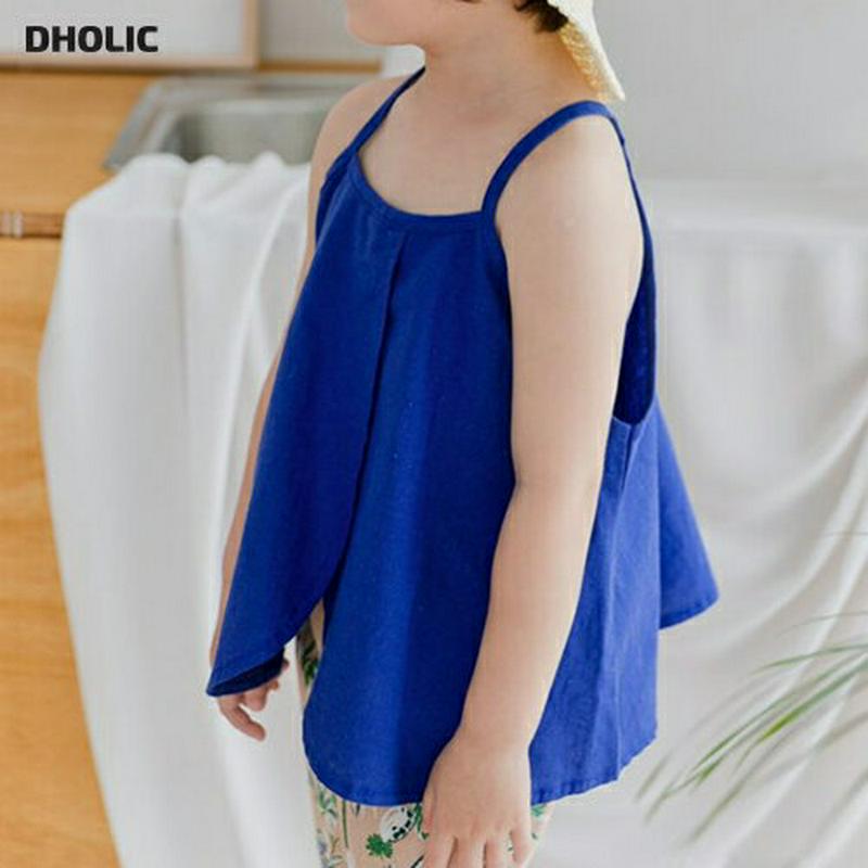 【新作10%OFF】フロントスリットキャミソール u03810・キッズ 【3~8才】【tops】【韓国 ファッション トップス 
