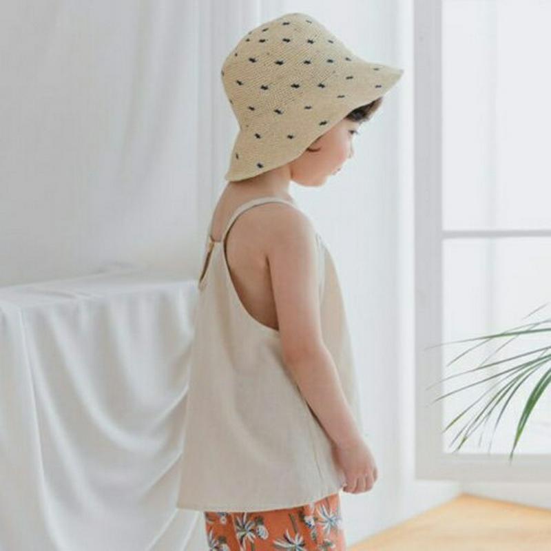 【新作10%OFF】フロントスリットキャミソール u03810・キッズ 【3~8才】【tops】【韓国 ファッション トップス 