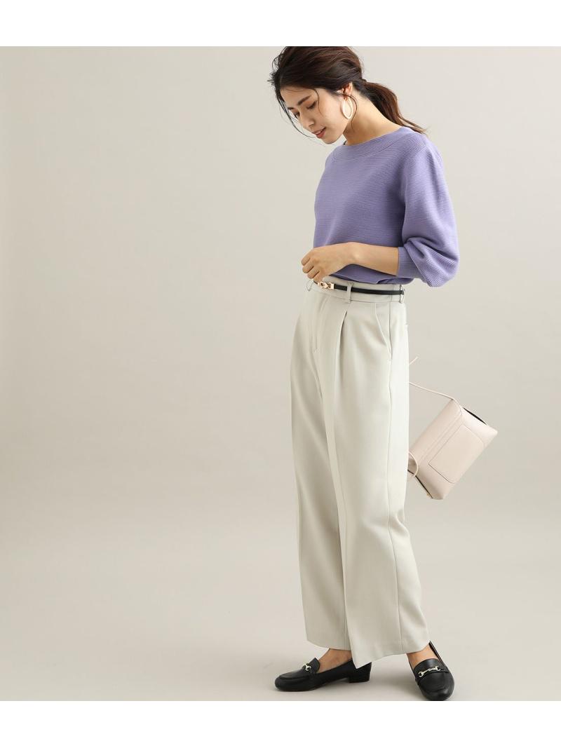 【EASY CARE】ウォッシャブルフラノワイドパンツ