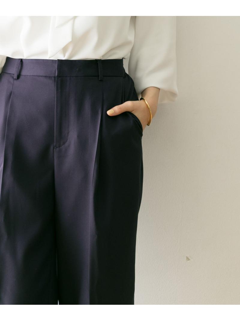ドレーピーツイルストレートパンツ