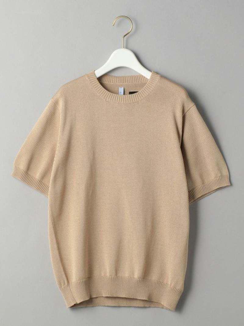 <THIBAULT VAN DER STRAETE>コットンニットショートスリーブプルオーバー о
