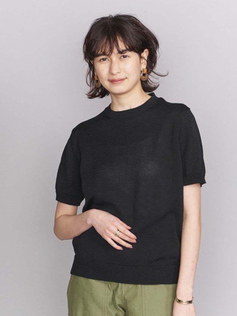 <THIBAULT VAN DER STRAETE>コットンニットショートスリーブプルオーバー о