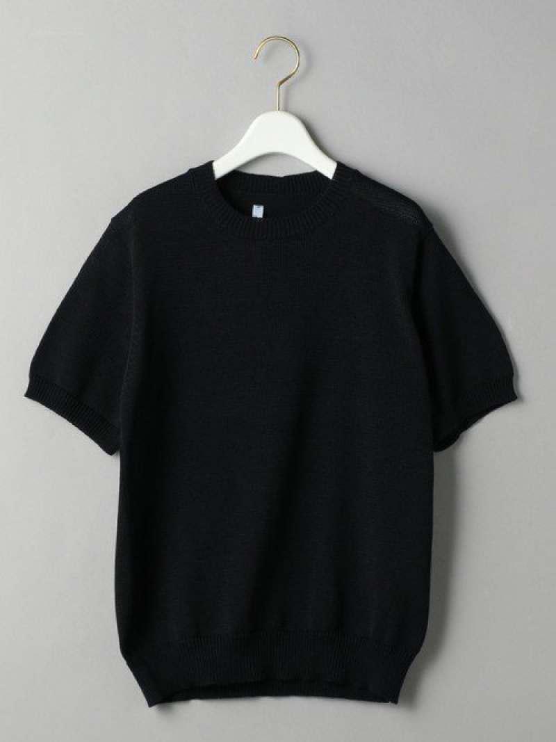 <THIBAULT VAN DER STRAETE>コットンニットショートスリーブプルオーバー о
