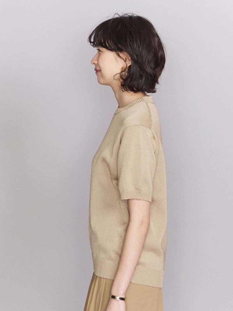 <THIBAULT VAN DER STRAETE>コットンニットショートスリーブプルオーバー о