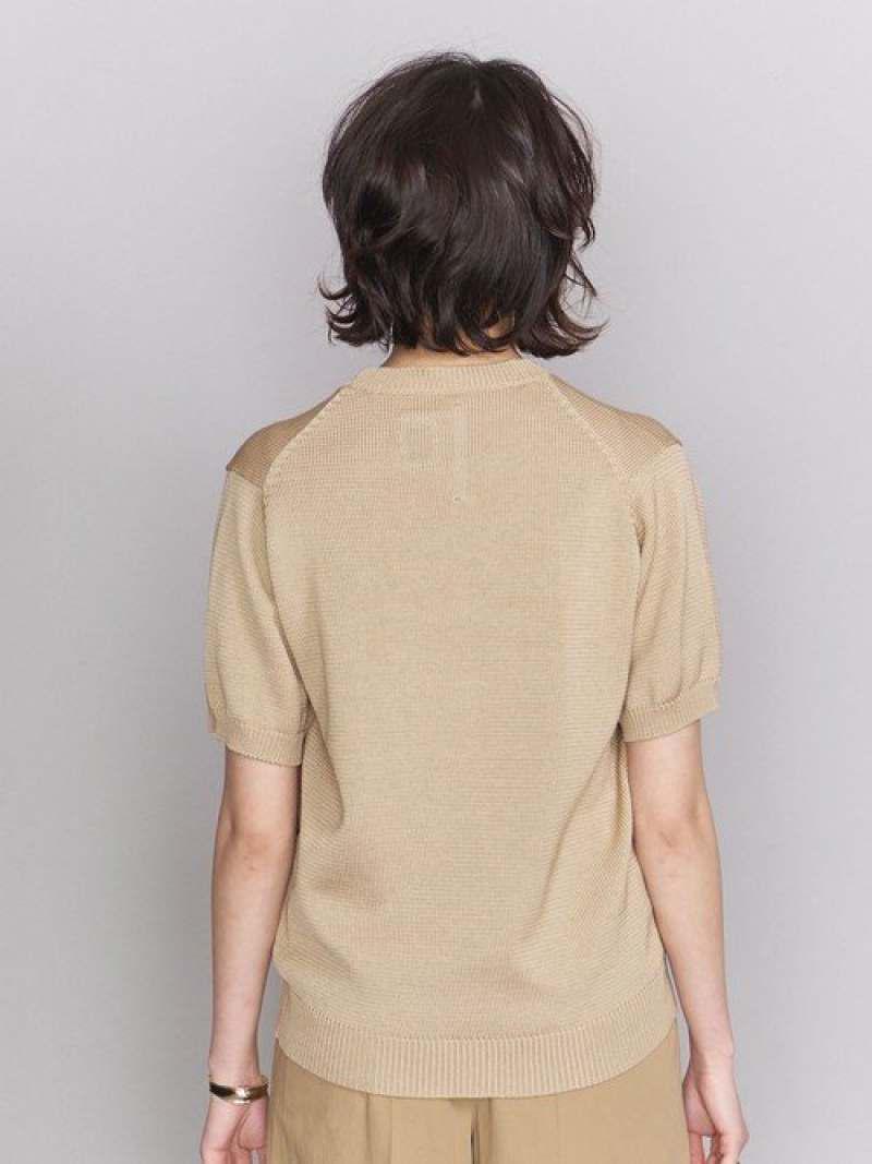<THIBAULT VAN DER STRAETE>コットンニットショートスリーブプルオーバー о