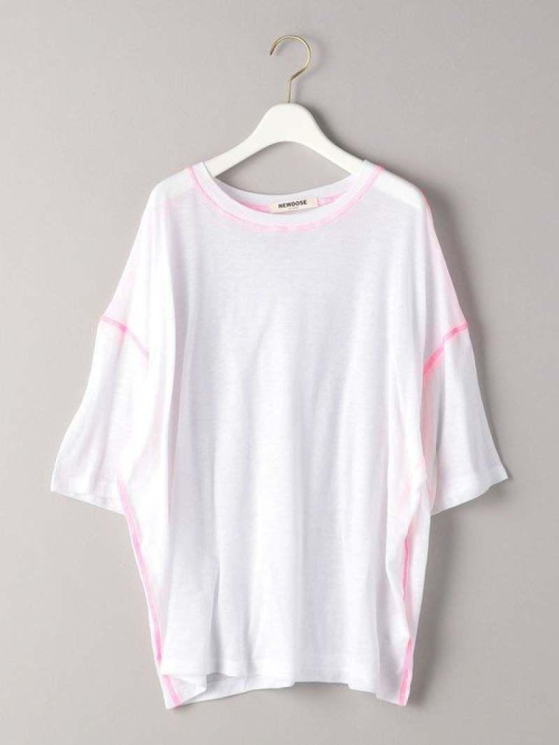 <NEWDOSE>カラーステッチショートスリーブTシャツ о
