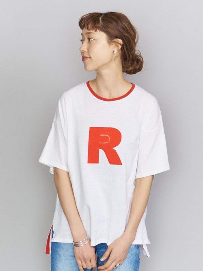 【別注】<AMERICANA(アメリカーナ)>REDプリントTシャツ