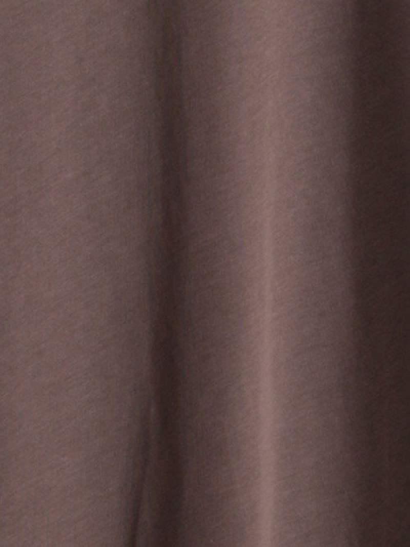 BY コットンワイドハイネック6分袖Tシャツ◆