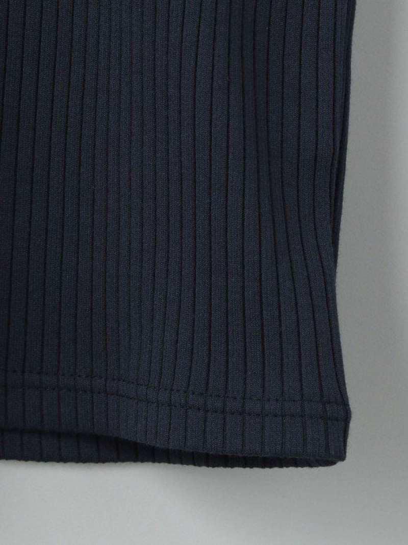 【WORK TRIP OUTFITS】★WTO シャイニー ワイドテレコ クルーネック