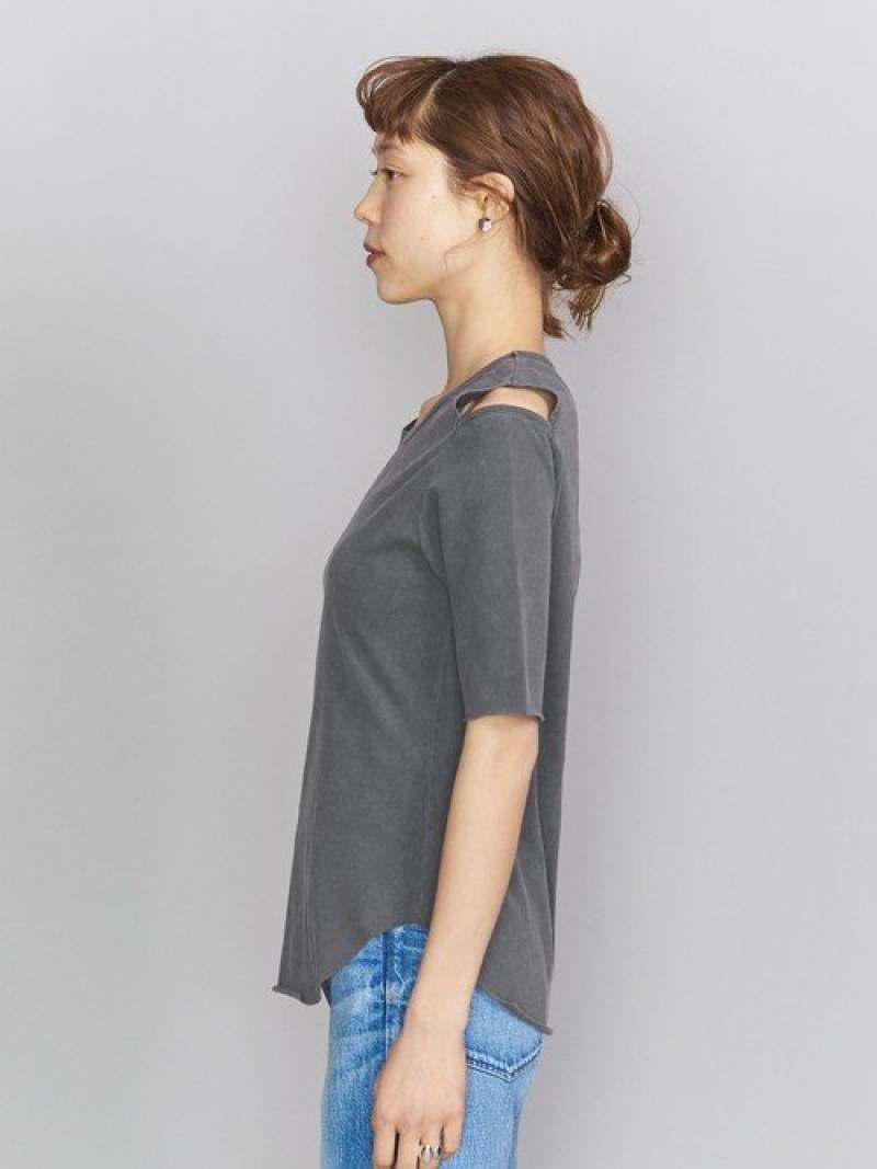 <R JUBILEE>ネックスリットTシャツ ο